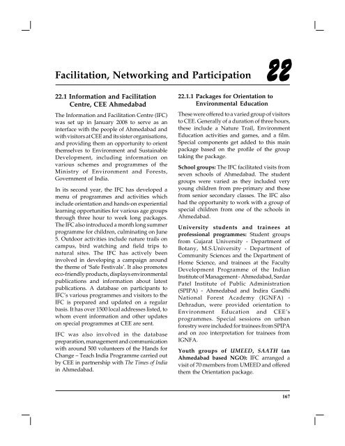 Facilitation, Networking and Participation - Centre For Environment ...