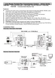 Long Distance Twisted Pair AV Transmission ... - Campro-cctv.com