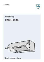 DKS5i / DKS6i - V-ZUG Ltd