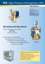 High Pressure Homogenizer HPH