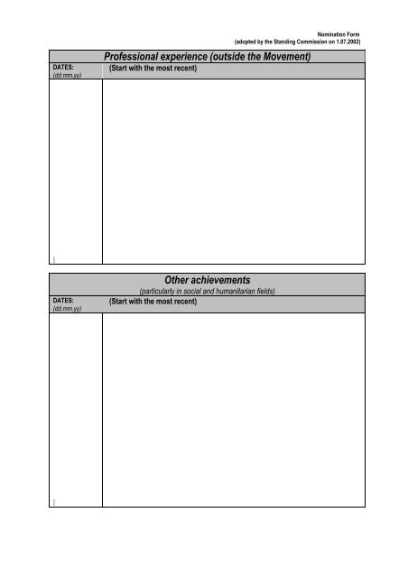 Nomination form - International Red Cross and Red Crescent ...