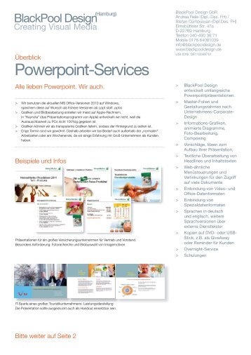 Powerpoint-Services - blackPool Design