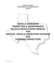 Vehicle Emissions Inspection & Maintenance Rules & Regulations
