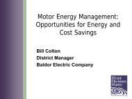 Presentation - Bill Colton, Baldor Electric Company - Motor ...