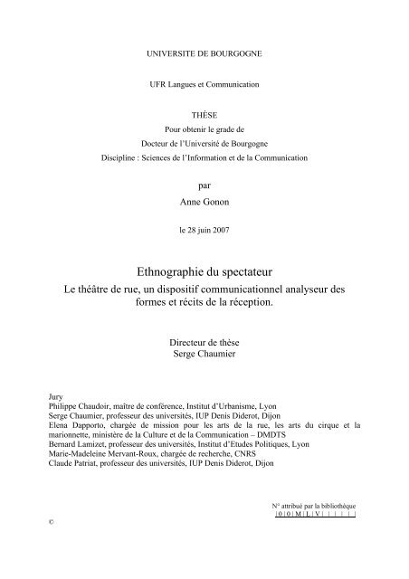 Ethnographie du spectateur - in vivo - Free