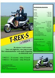 T-REX-3 25 scooter â trike 25 km/h T-REX-3 45 scooter â trike 40 km/h