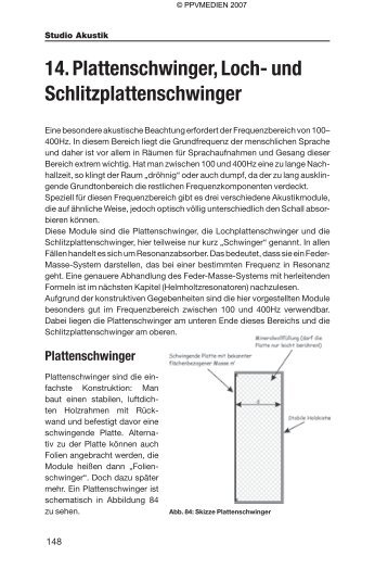 14. Plattenschwinger, Loch- und Schlitzplattenschwinger