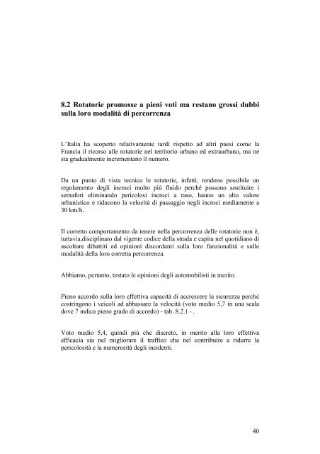 Rapporto ACI - Censis