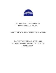 guidelines for shariah moot