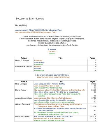 Jean-Jacques Olier - Sulpicians - Canadian Province