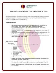 EXAMPLE ANSWERS FOR FUNDING APPLICATIONS