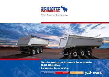 Semi-remorque Ã  benne basculante S.KI Chantier - Schmitz ...