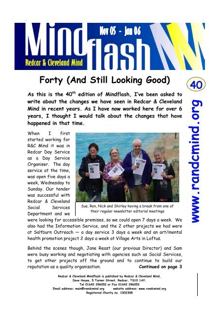 Mindflash 40 - Redcar & Cleveland Mind