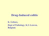 Drug-Induced Colitis : Patterns - International Academy of Pathology