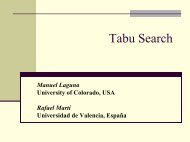 Tabu Search Tutorial