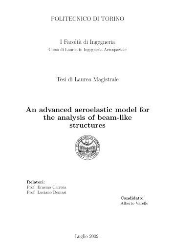 Thesis for the degree of master