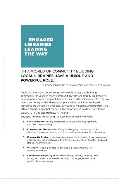 ULC Civic Engagement Report - WebJunction