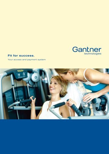 Gantner brochure fitness clubs - Perfectgym