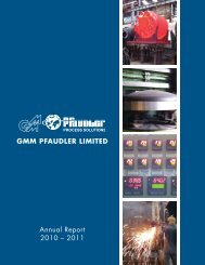 Financial Year - GMM Pfaudler Ltd