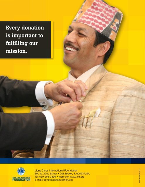 WAYS TO GIVE AND TYPES OF RECOGNITION - LCIF