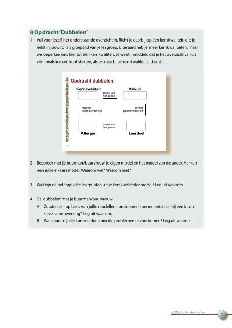 HZW dc 4 Kernkwaliteitenmodel - Profi-leren