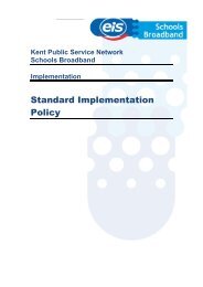 Standard Implementation Policy - EiS Kent