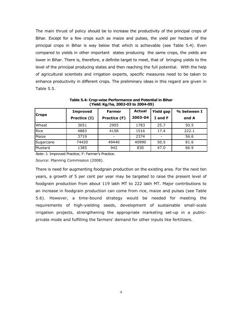 chapter v cropping pattern, crop diversification and value addition