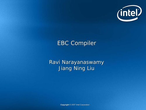 EBC Complier Presentation - UEFI