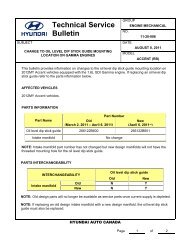 Technical Service Bulletin - Hyundai Canada