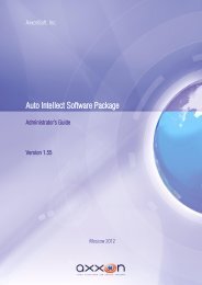Auto Intellect Software Package - AxxonSoft