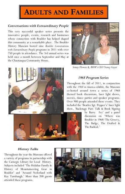 2011 Annual Report - Color - Boulder History Museum