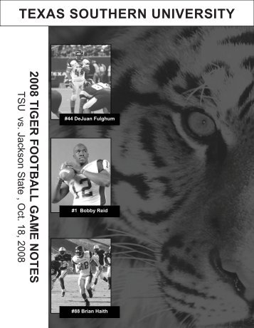 2008 TSU FB Game notes vs Jackson State.pdf - Texas Southern ...