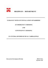 guidance notes on installation of barriers at emergency crossing and ...