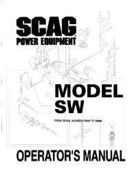 Download Manual - Scag Power Equipment