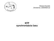 NTP - synchronizácia času