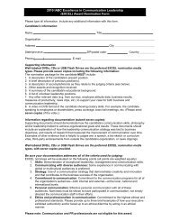 2010 EXCEL Nomination form - International Association of ...