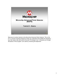 Microchip Advanced Parts Selector (MAPS)