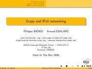 Scapy and IPv6 networking -- Philippe Biondi ... - Into.the.Void.