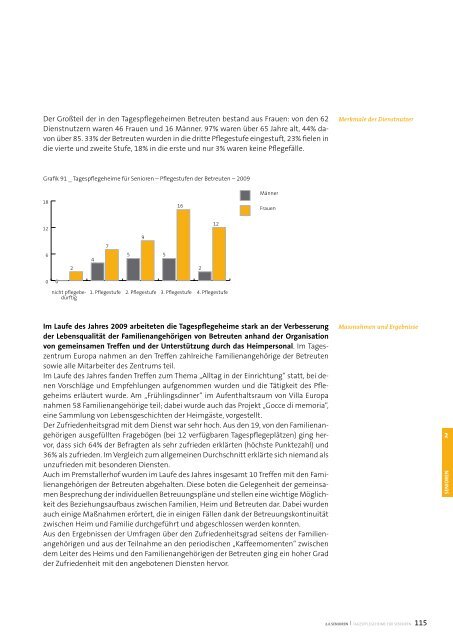 Sozialbericht 2009 - Betrieb fÃ¼r Sozialdienste Bozen