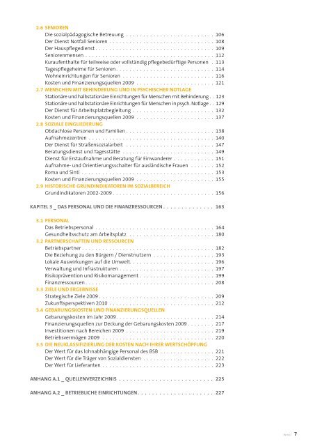 Sozialbericht 2009 - Betrieb fÃ¼r Sozialdienste Bozen