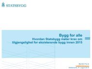 Hvordan Statsbygg møter krav om tilgjengelighet for eksisterende ...