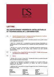 LETTRE - DS Avocats