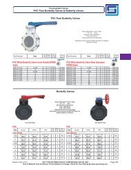 Thermoplastic Butterfly Valves - Spears Manufacturing Co.