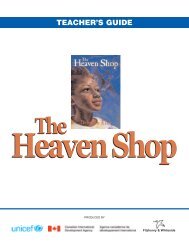 The Heaven Shop Teacher's Guide - UNICEF Canada