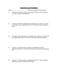 Ideal Gas Law Practice Worksheet