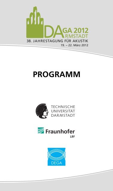 PROGRAMM - DAGA 2012