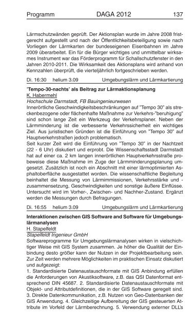 PROGRAMM - DAGA 2012