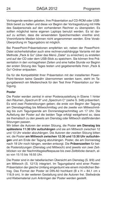 PROGRAMM - DAGA 2012