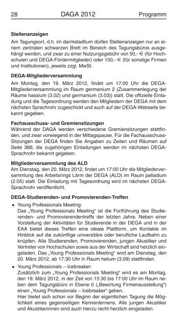 PROGRAMM - DAGA 2012