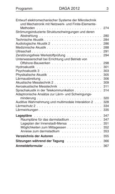 PROGRAMM - DAGA 2012